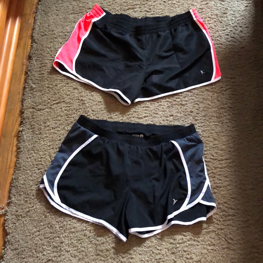 2 pairs of athletic shorts